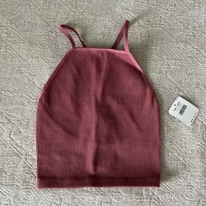 Free People Movement seamless crop tank in frosted berry